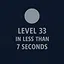 Finish Level 33 in less than 7 seconds icon