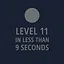 Finish Level 11 in less than 9 seconds icon