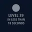 Finish Level 39 in less than 18 seconds icon