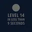 Finish Level 14 in less than 9 seconds icon