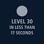 Finish Level 30 in less than 17 seconds icon
