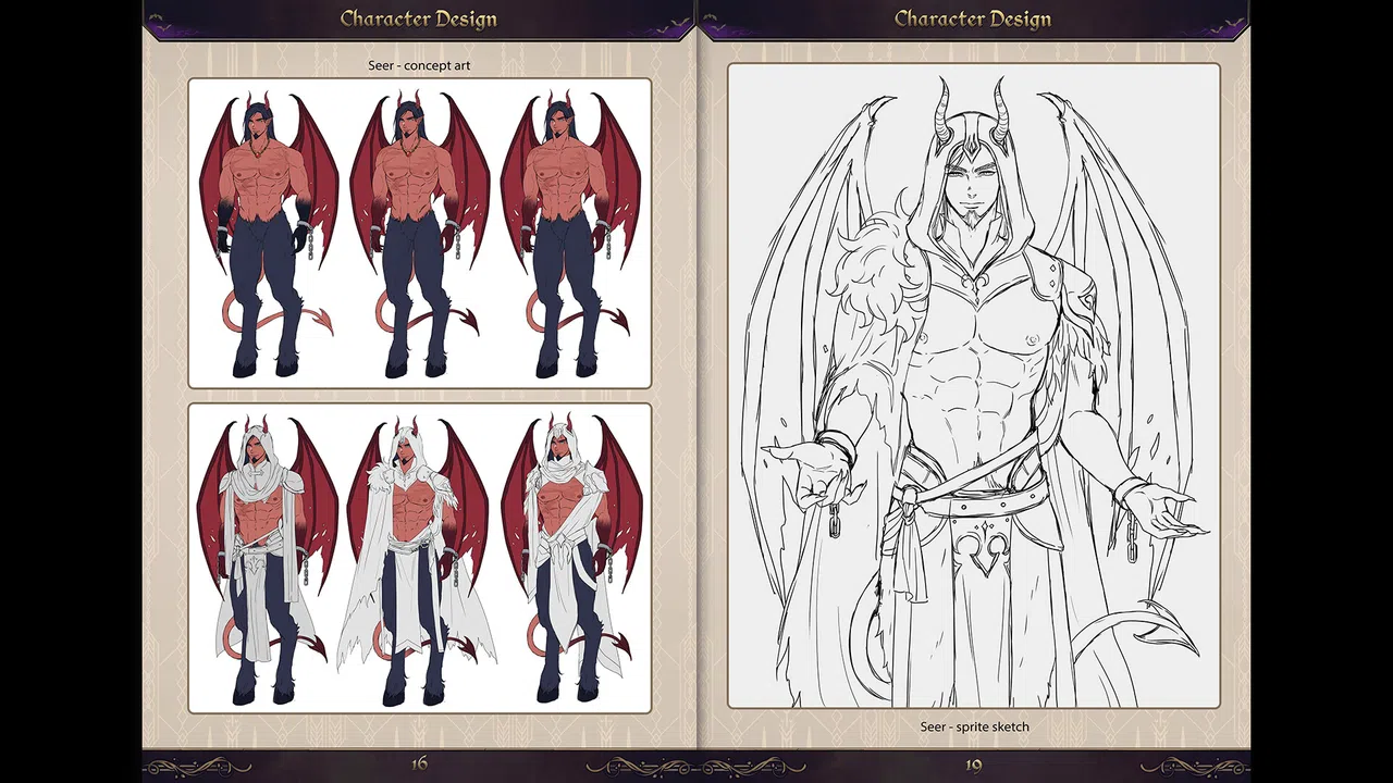 Demonheart: The Cursed Trial - Artbook Screenshot 2