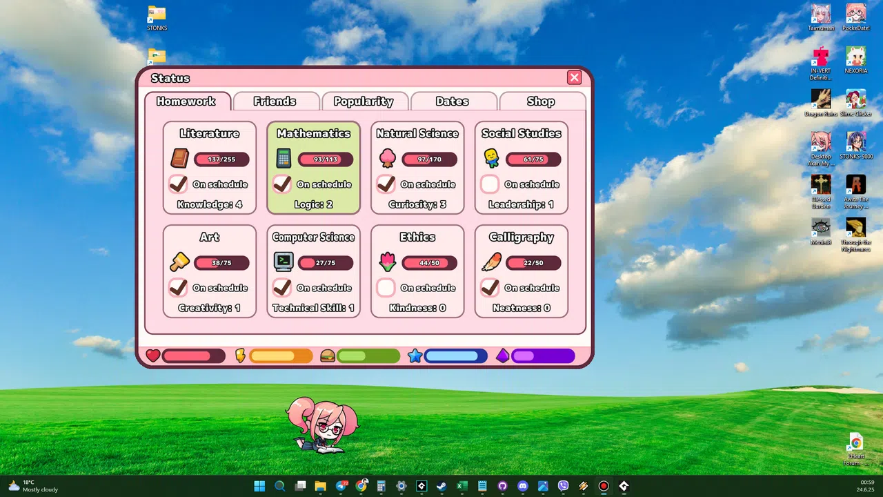 Desktop Akari ~my cute companion~ Screenshot 1
