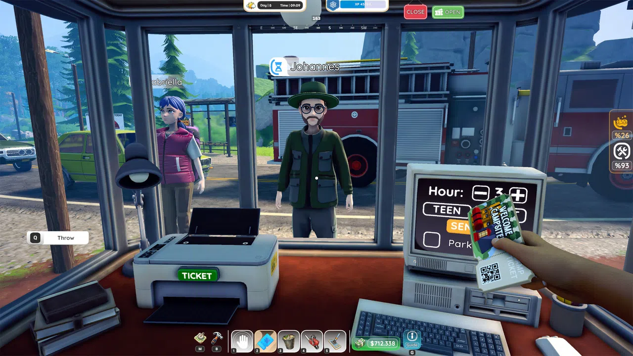Campsite Hustle! - Management Simulator Screenshot 1