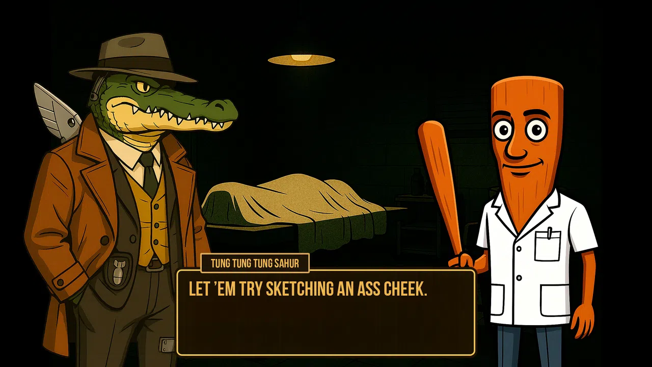Bombardiro Crocodilo: The Naked Clue Screenshot 0