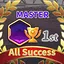 Achieve 1st place in all rounds of the Master Rank icon