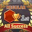 Achieve 1st place in all rounds of the Regular Rank icon