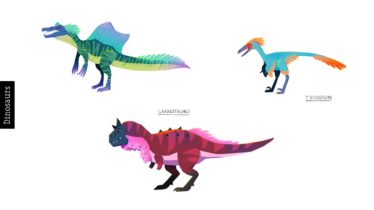 Dino Path Trail - Artbook Screenshot 2
