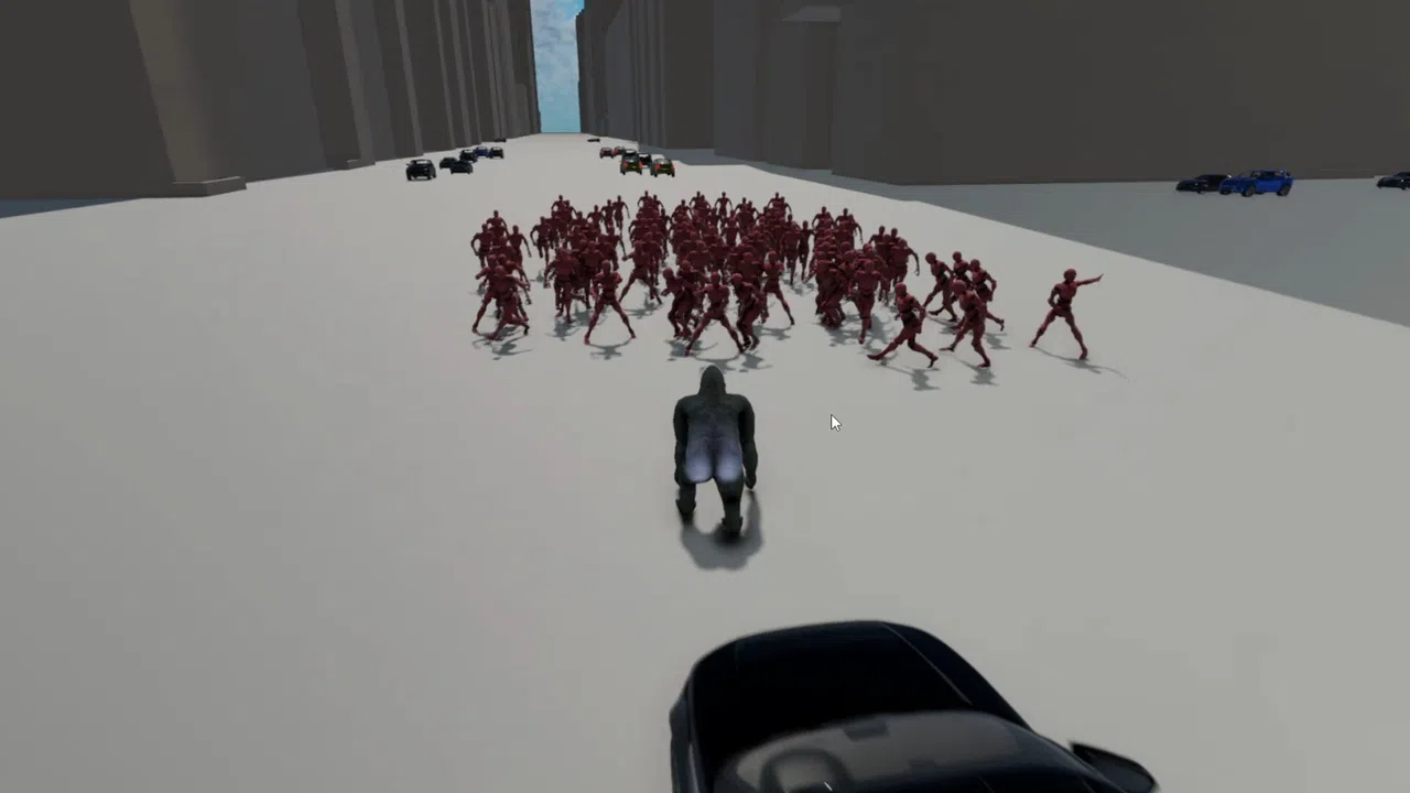 A Gorilla vs 100 Men Simulator Screenshot 3