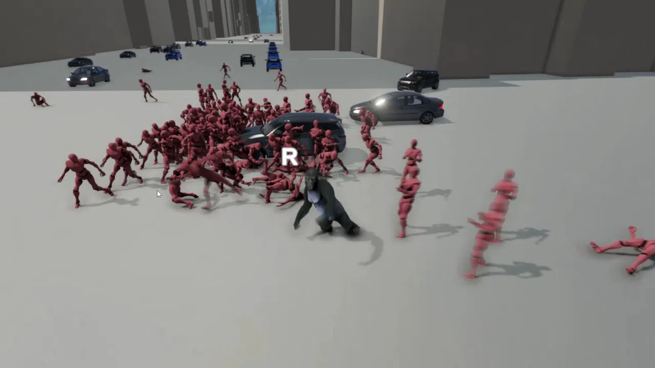 A Gorilla vs 100 Men Simulator Screenshot 2