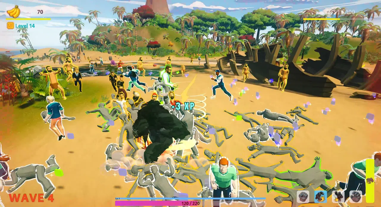 The Showdown: Gorilla vs 100 Screenshot 2