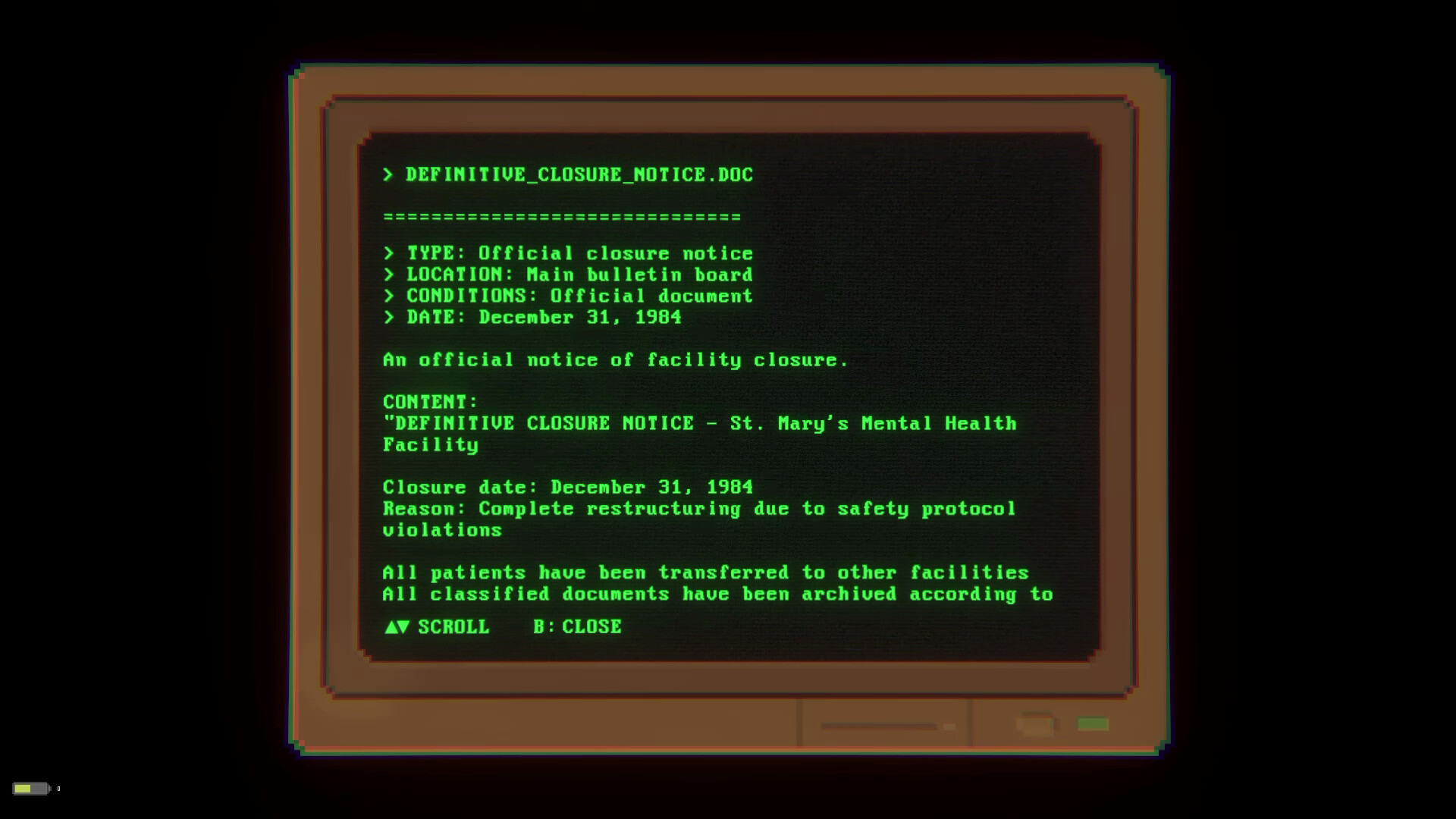 St. Mary's 1985 Screenshot 1