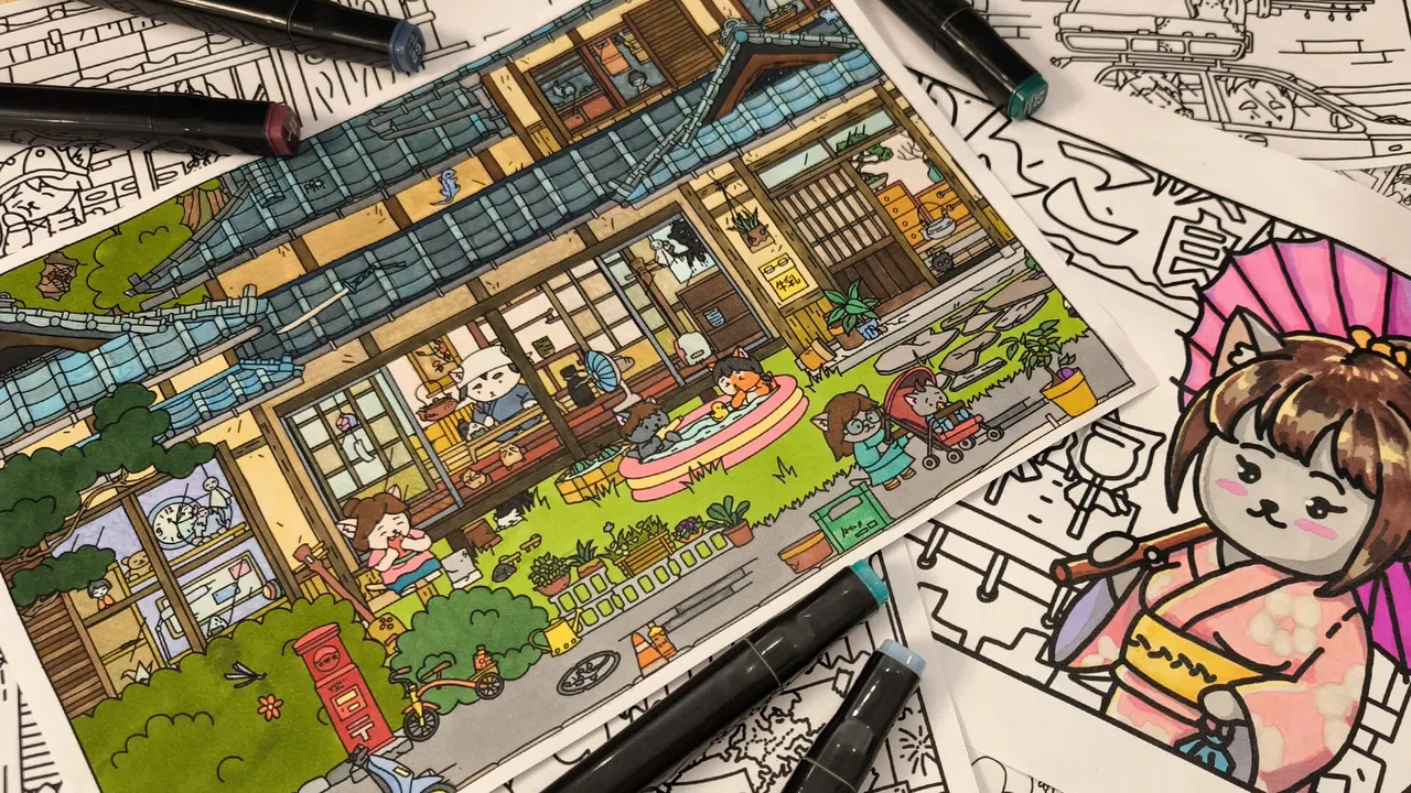 FIND ALL 7: Japan - Coloring Book Screenshot 3