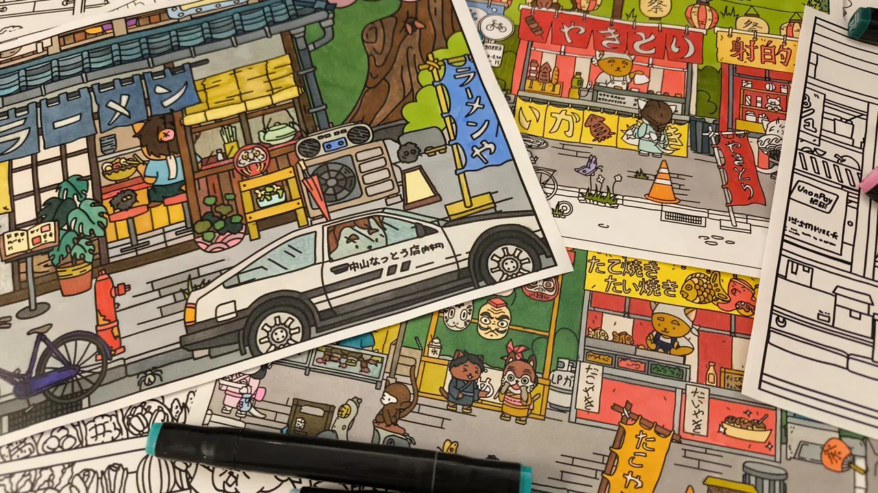 FIND ALL 7: Japan - Coloring Book Screenshot 4