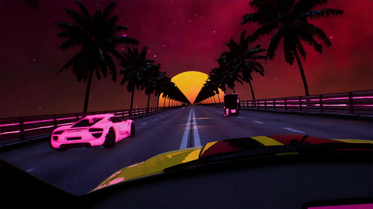 Synthwave Burnout VR Screenshot 2