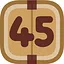 Level 45 icon