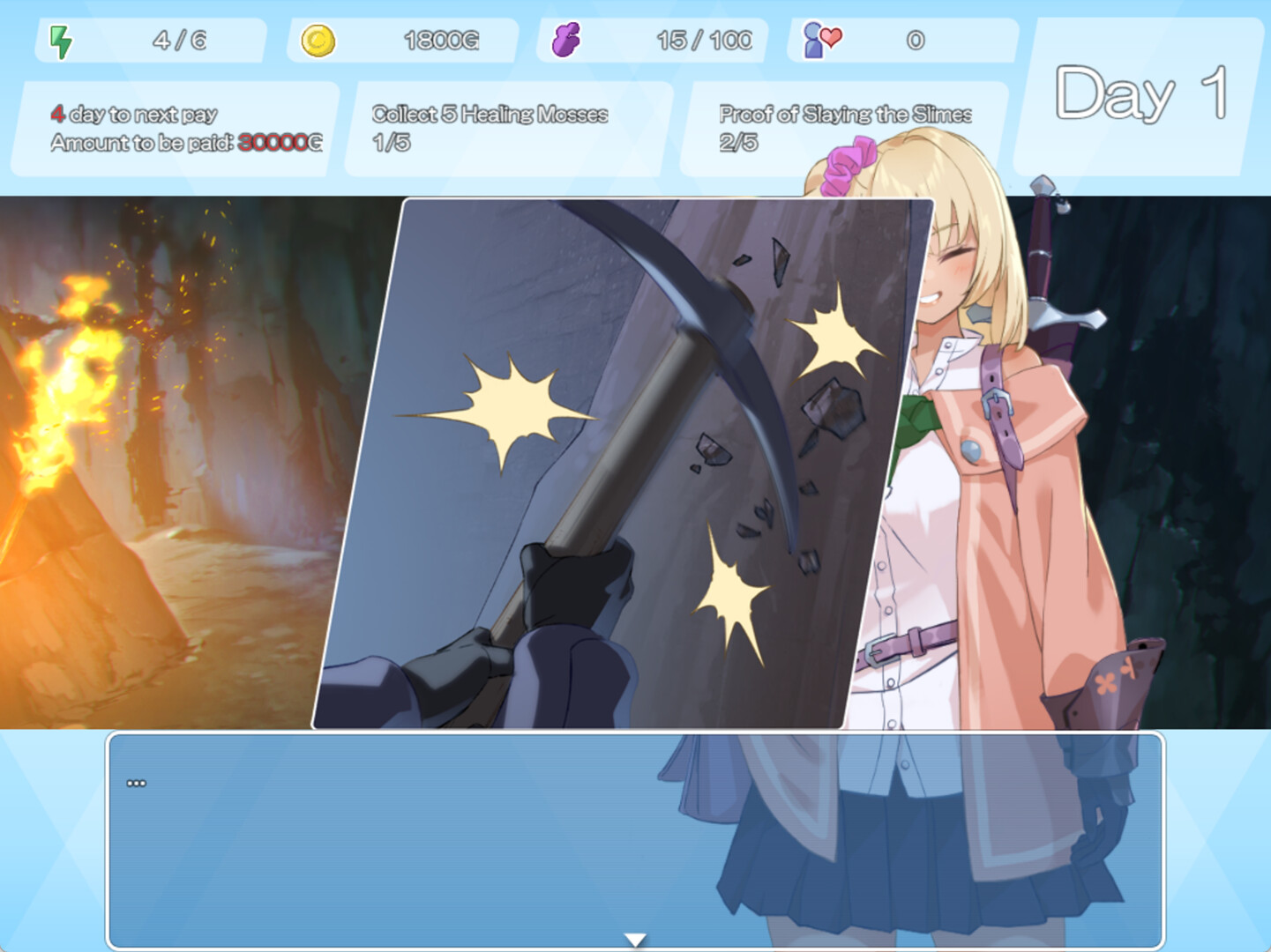 Dungeon with Girl Screenshot 1