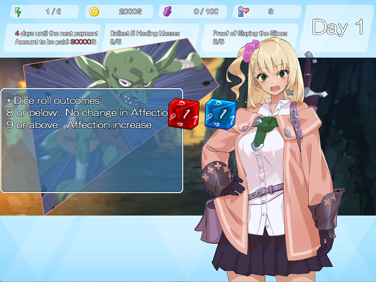 Dungeon with Girl Screenshot 2