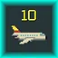 10 Aircraft icon