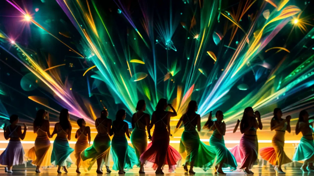AI-VJ - Dancing Crowds Visuals Screenshot 0
