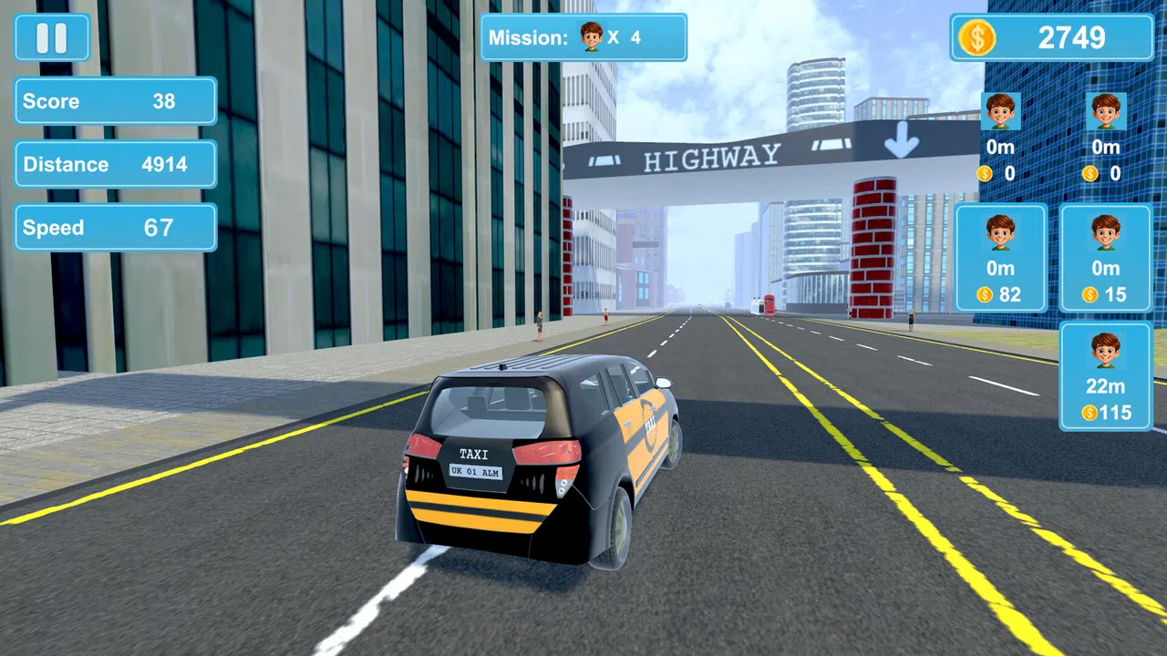 City Taxi Mission Screenshot 4