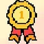 Golden overachiever icon