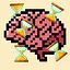 Brain lag icon