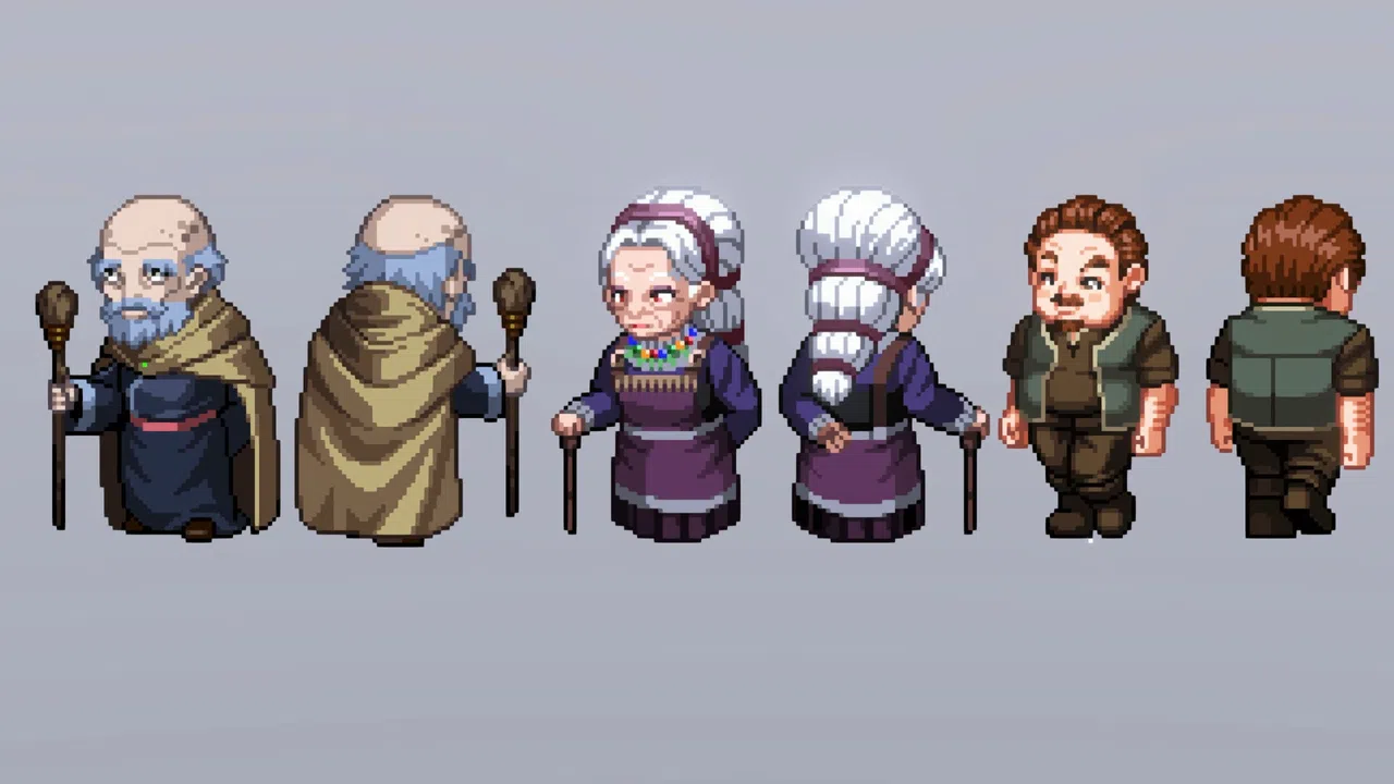 RPG Developer Bakin Vibrato NPC PIXEL PACK Vol.1 Screenshot 3
