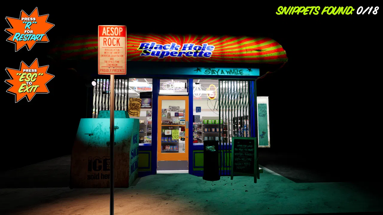 Aesop Rock's Black Hole Superette Experience Screenshot 0