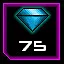 You have collected 75 gems! icon