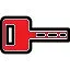 Red key icon