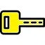Yellow key icon