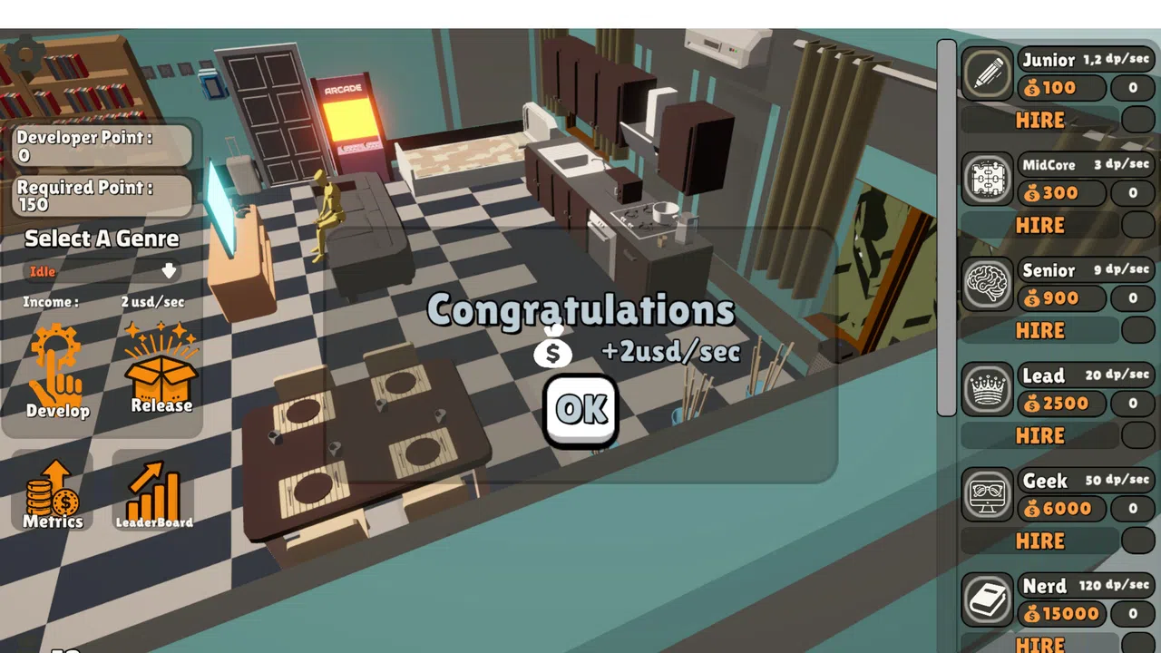 GameDev Clicker: Tap & Build Screenshot 0