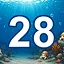 28 level completed icon