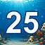 25 level completed icon