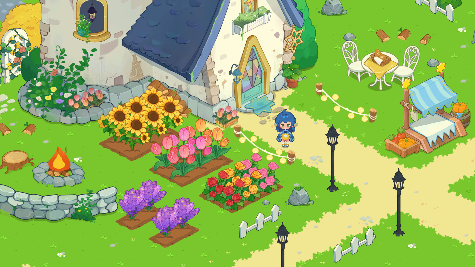 Blossom’s Grove: An English-Learning Game Screenshot 0