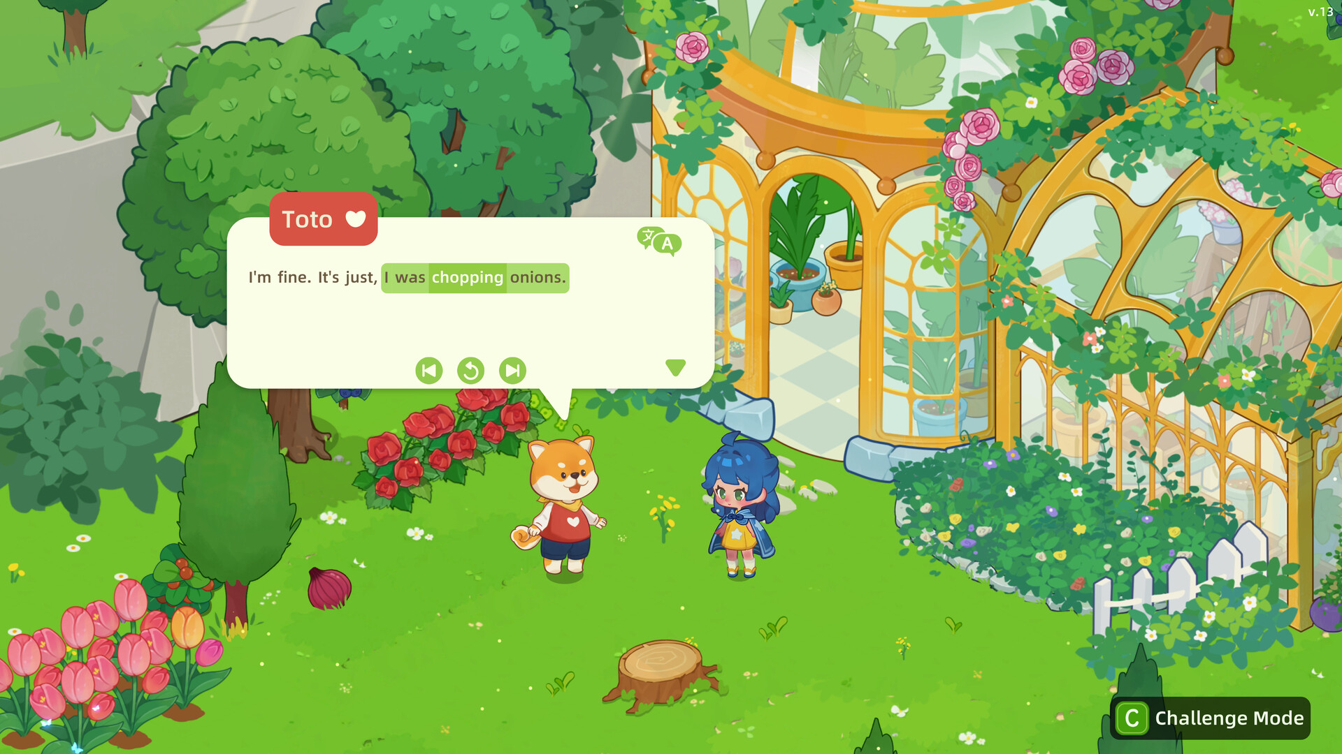 Blossom’s Grove: An English-Learning Game Screenshot 2