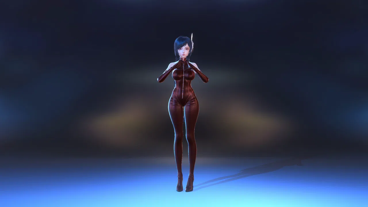 Angel Legion-DLC Tight Leather (Red) Screenshot 0