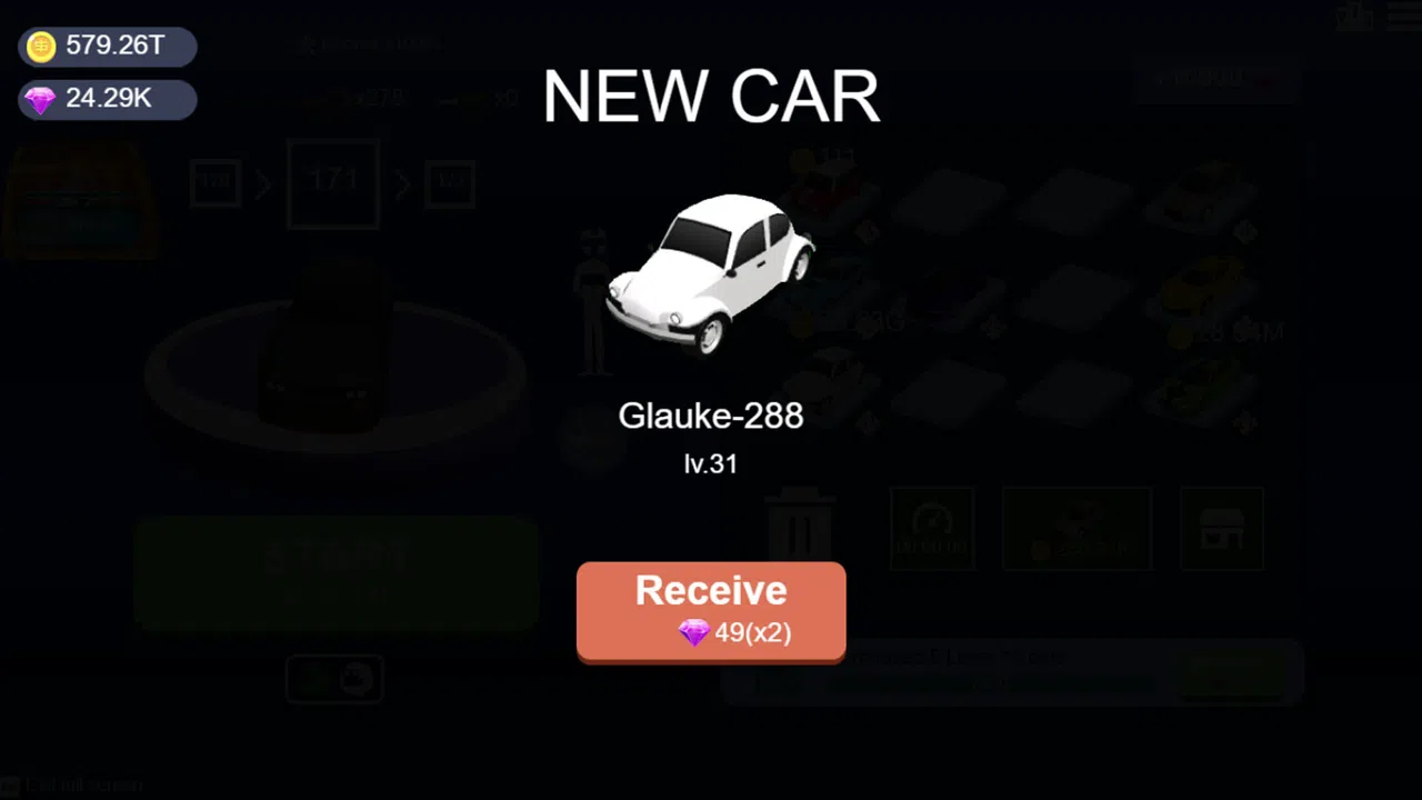 Mini Drift Car - Earnings Doubled for Diamonds (x2) Screenshot 1