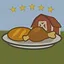 Five star meal icon