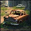 Abandoned city icon