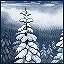 Snow-capped mountains icon