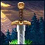 The sword of the king icon