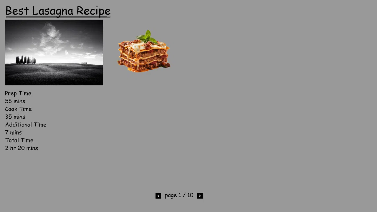 Best Lasagna Recipe Screenshot 0