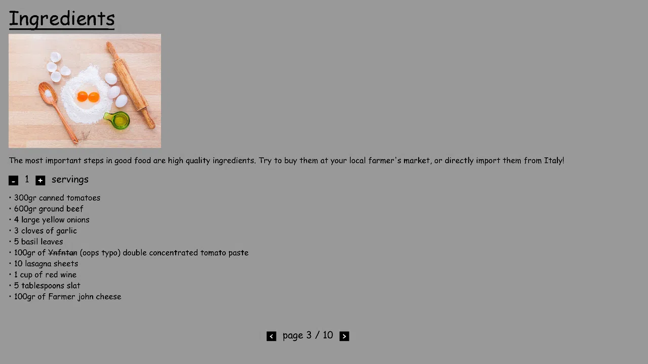 Best Lasagna Recipe Screenshot 2