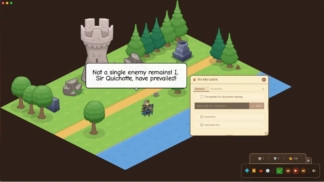 Quichotte’s Never-Ending Watch - A Lofi Companion Screenshot 2