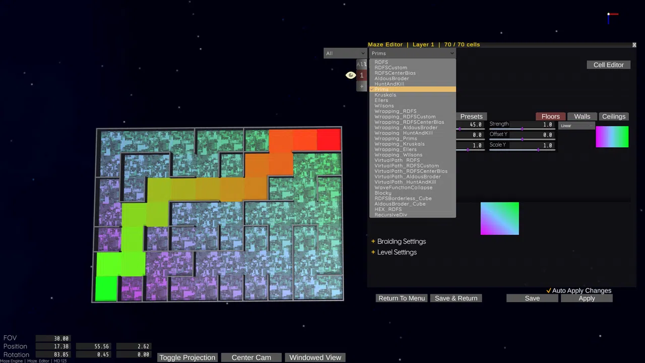 Maze Engine - In Game Level Editor Screenshot 1