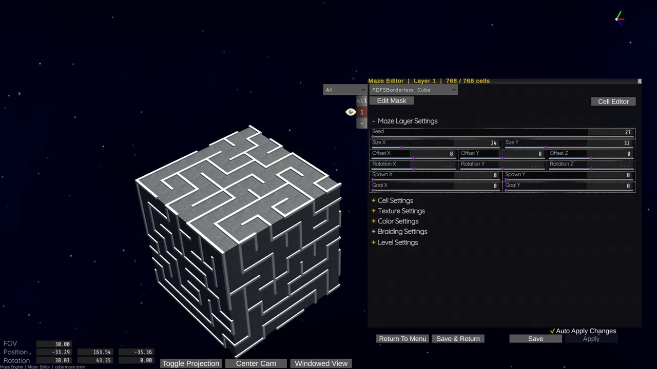 Maze Engine - In Game Level Editor Screenshot 0