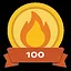 100 correct answers in a row! icon