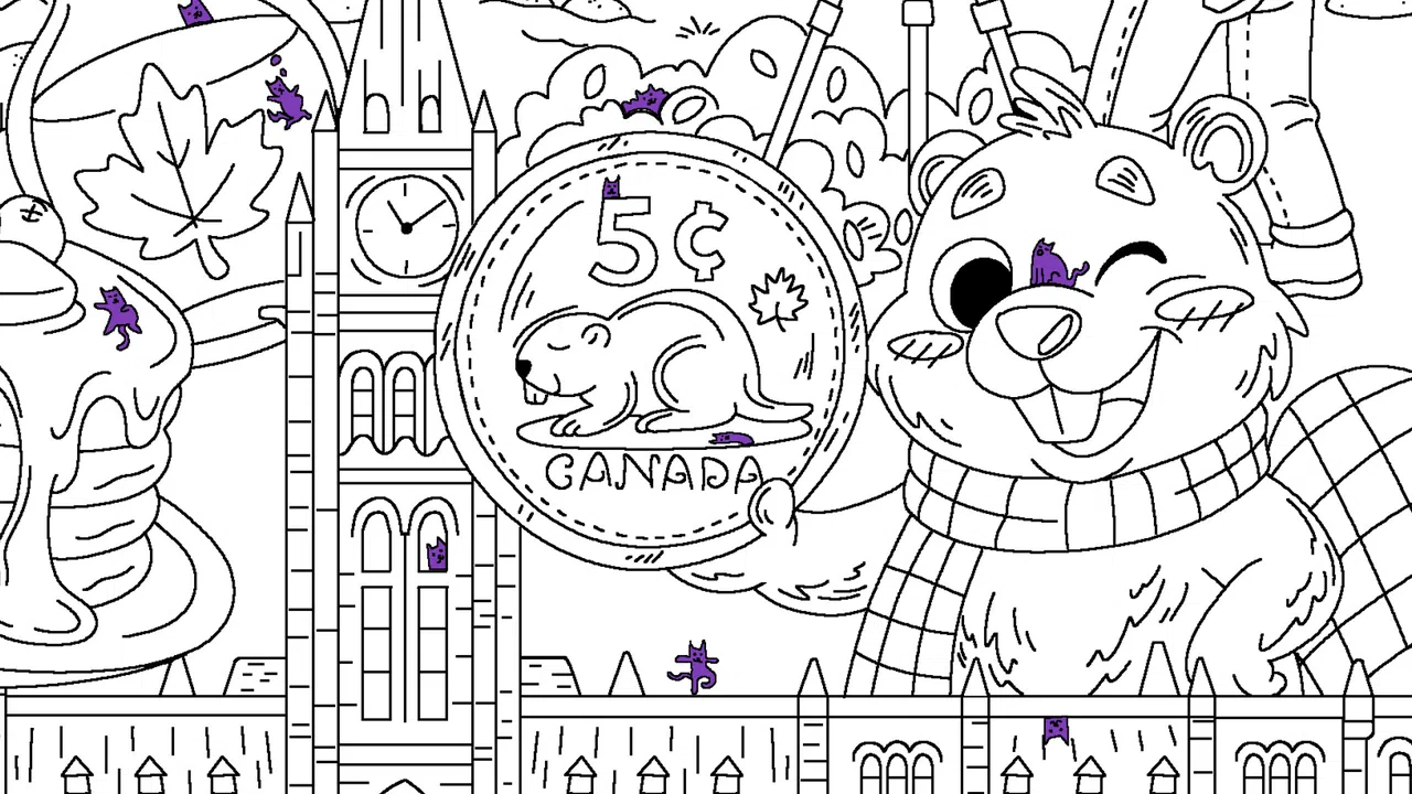 100 Cats Lost In Canada Find & Color Screenshot 1